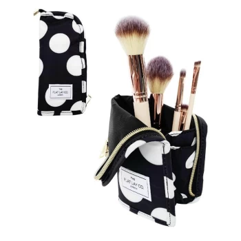 image of The Flat Lay Co. Brush Holder - Black Dbl Spots