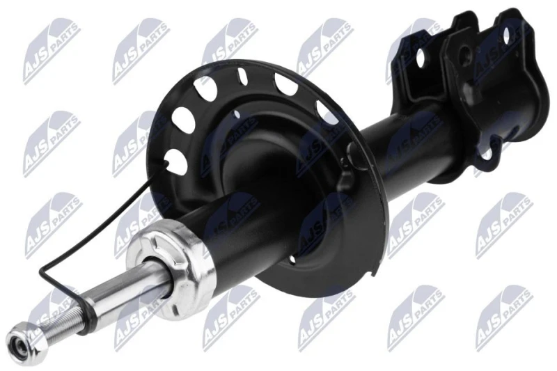 Image of NTY A-PL-012 Shock absorber Front Axle Left, Gas Pressure, Twin-Tube, Suspension Strut, Bottom Clamp Shock Absorber (854)