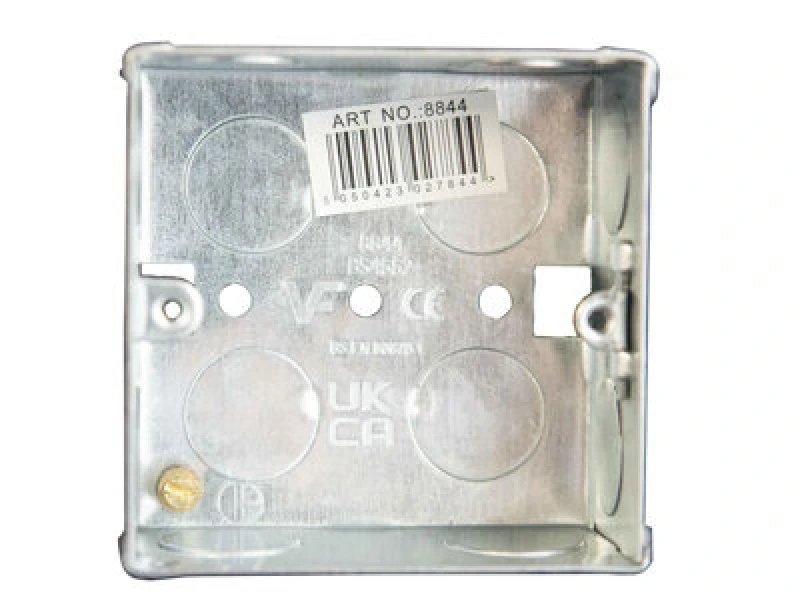 Image of Dencon 8844Nb Metal Back Box 1-Gang 35mm Dcn8844Nb