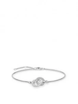Image of Thomas Sabo Sterling Silver Logo Double Ring Bracelet, One Colour, Women
