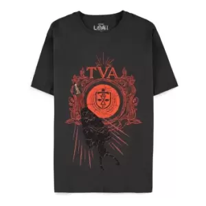 Image of Marvel Loki Time Variance Authority Logo T-Shirt, Male, Large,...