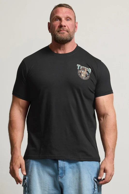Image of BadRhino BadRhino Men Graphic Print T-Shirt in Black Size: 2X-large Black XXL Male 5063111902927