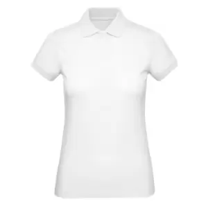 image of B&C Womens/Ladies Inspire Polo (2XL) (Snow)