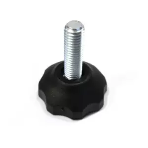 image of Moderix M8 25mm Plastic Base Swivel Bolt Furniture Glide Leveling Foot - Size 25