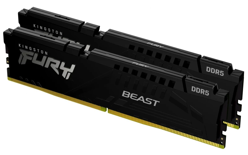 Image of Kingston Technology Kingston Technology FURY Beast 128GB 5600MT/s DDR5 CL36 DIMM (Kit of 2) Black KF556C36BEK2128