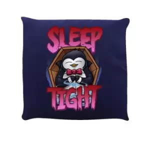 image of Psycho Penguin Sleep Tight Cushion (One Size) (Navy)