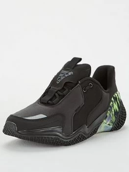 image of Adidas 4UTURE RNR Junior Trainers - Black, Size 4