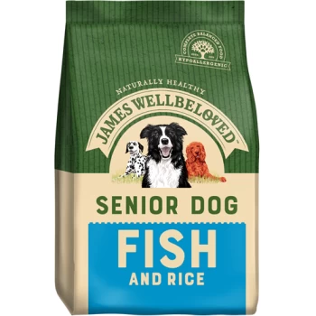 image of James Wellbeloved Senior Fish and Rice Dog Food 2kg