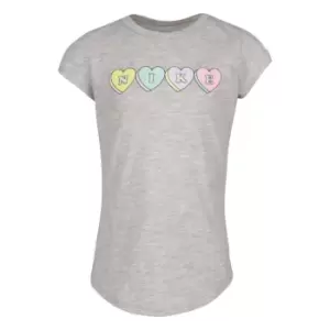 Image of Nike Sweet Hearts T Shirt Infant Girls - Grey