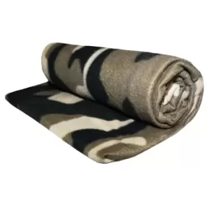 image of Velosso Camouflage Polar Fleece Blanket (One Size) (Camo)