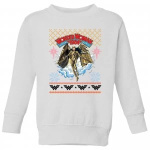 Image of Wonder Women 1984 Kids Sweatshirt - White - 9-10 Years
