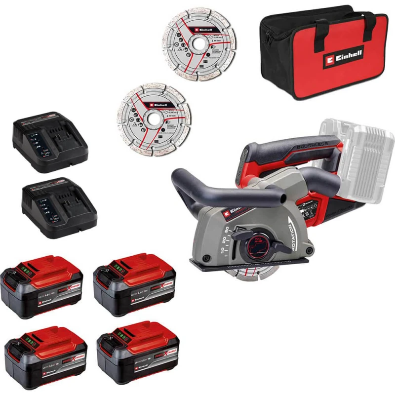 Image of Einhell Professional TP-MA 36/30 Li BL 36v Cordless Brushless Wall Chaser TP-MA 36/30 Li BL Batteries: 4 x 5.2ah Li-ion