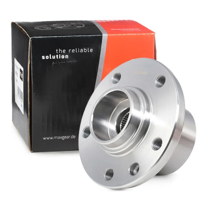 Image of MAXGEAR 33-0460 Wheel bearing kit Front Axle, with wheel hub Wheel Bearing Kit (654)