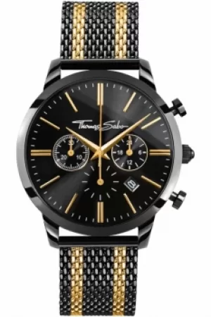 image of Mens Thomas Sabo Rebel Spirit Chrono Chronograph Watch WA0288-284-203-42MM