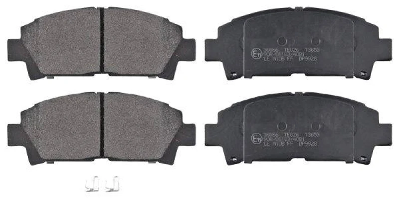 Image of A.B.S. 36866 Brake pad set with acoustic wear warning Brake Pad Set,disc brake (402)