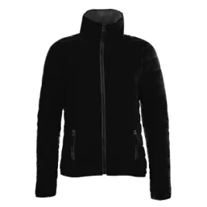 Image of SOLS Womens/Ladies Ride Padded Water Repellent Jacket (L) (Black)