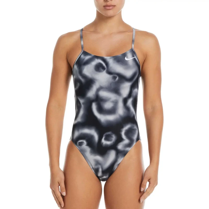 Image of Womens 1 Piece swimsuit Nike Hydrastrong Digi Haze Noir Female 28