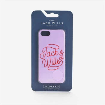 image of Jack Wills Flint Graphic iPhone 6/6S/7/8 Case - Lilac