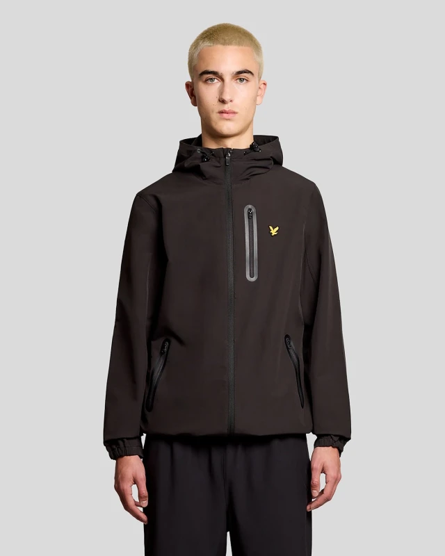 Image of Lyle & Scott Mens Sports Hooded Jacket in Black