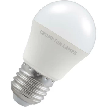 Image of Lamps LED Golfball 5W ES-E27 Dimmable (40W Equivalent) 6500K Daylight Opal 470lm ES Screw E27 Round Frosted Light Bulb - Crompton