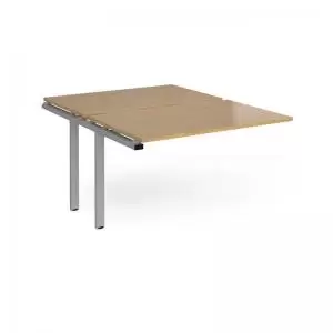 Image of Adapt add on units back to back 1200mm x 1600mm - silver frame and oak