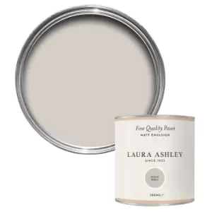 image of Laura Ashley Dove Grey Matt Emulsion Paint, 100ml Tester Pot