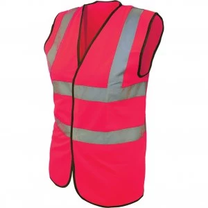Image of Scan Hi Vis Waistcoat Pink L
