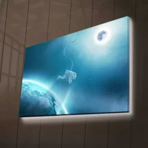 Image of NASA-014 Multicolor Decorative LED Lighted Canvas Painting