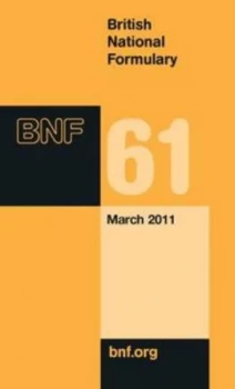 Image of British National Formulary. 61 March 2011. by British Medical Association Paperback