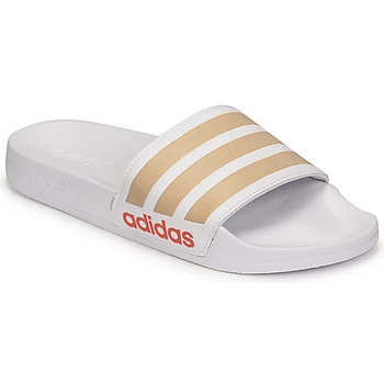 image of adidas ADILETTE SHOWER womens in White.5,5,6,8,7