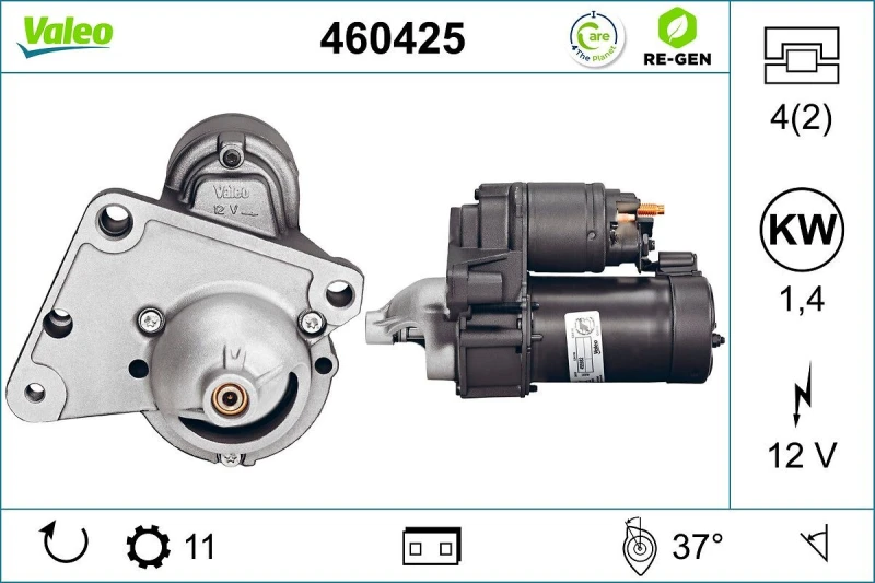 Image of Starter motor VALEO 460425