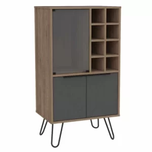 Image of Vegas Wine Cabinet, Light Oak