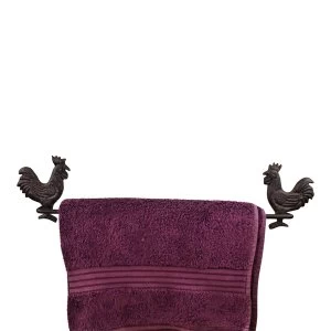 Image of Cast Iron Rustic Towel Rail, Chicken