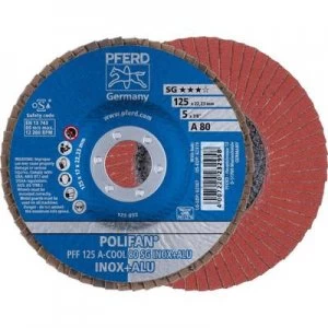 image of PFERD 67658125 POLIFAN-serrated washer PFF 125 A COOL 80SG INOX + ALUMINUM Diameter 125mm 10 pc(s)