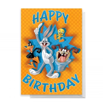 Image of Looney Tunes Group Happy Birthday Greetings Card - Giant Card
