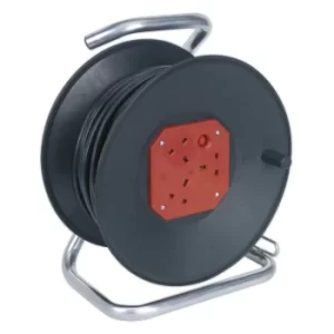 image of Cable Reel 50M 4 X 230V 1.5MM Heavy-duty Thermal Trip