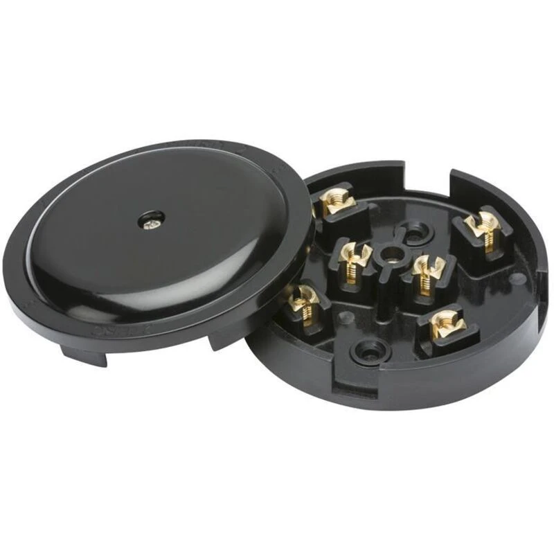 Image of Dencon 4053Bnb 6-Terminal Junction Box 20A Black Dcn4053Bnb