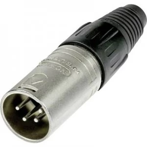 Neutrik NC4MX XLR connector Plug, straight Number of pins: 4 Silver