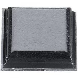 image of Foot self adhesive square Black L x W x H 10.2 x 10.2 x 2.5 mm