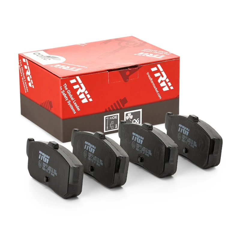 Image of TRW GDB1172 Brake pad set not prepared for wear warning indicator Brake Pad Set,disc brake (402)