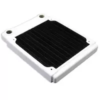 image of XSPC TX120 Ultra Thin Copper Single Fan White Radiator - 120mm