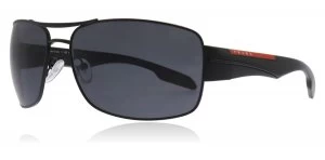 image of Prada Sport PS53NS Sunglasses Demi / Shiny Black 1BO5Z1 Polariserade 65mm