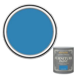 image of Rust-Oleum Cornflower blue Satin Furniture Paint 125ml