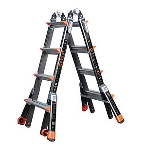 Image of Tb Davies Little Giant 4 Tread Dark Horse Model 17 Fibreglass Stepladder