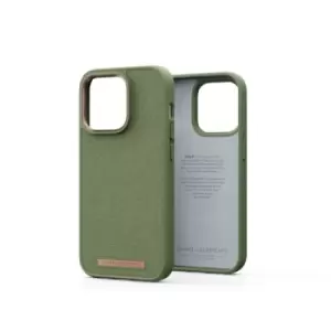 Image of Njord byELEMENTS Suede Comfort+ Case for Apple iPhone 14 Pro Olive