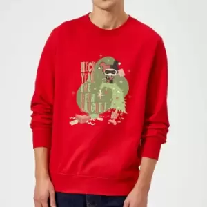 Image of DC Heck Yeah I've Been Naughty! Christmas Jumper - Red - S