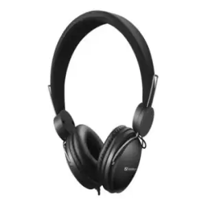 Image of Sandberg MiniJack Headset Line-Mic Kabling Hovedtelefoner - Sort