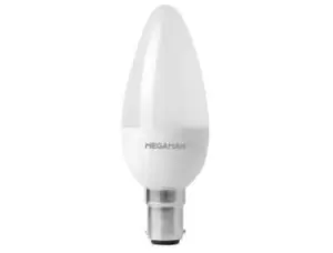 Image of Megaman RichColour 5.5W LED B15/SBC Candle Cool White 360° 470lm Dimmable - 142566