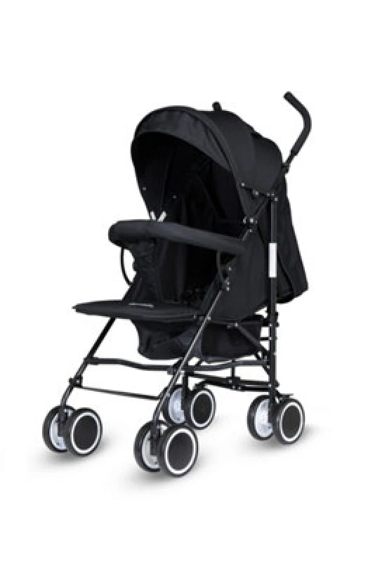 Image of Groundlevel Bambico Easy Fold Stroller Pushchair in Black Unisex