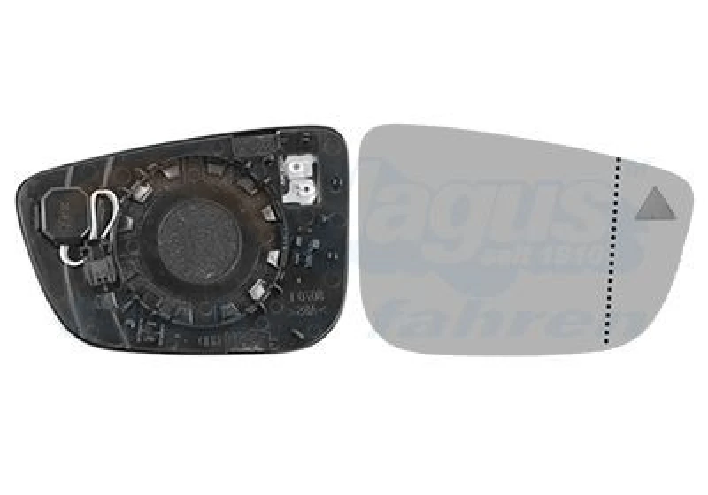 Image of VAN WEZEL Wing mirror glass VAN WEZEL 0593836